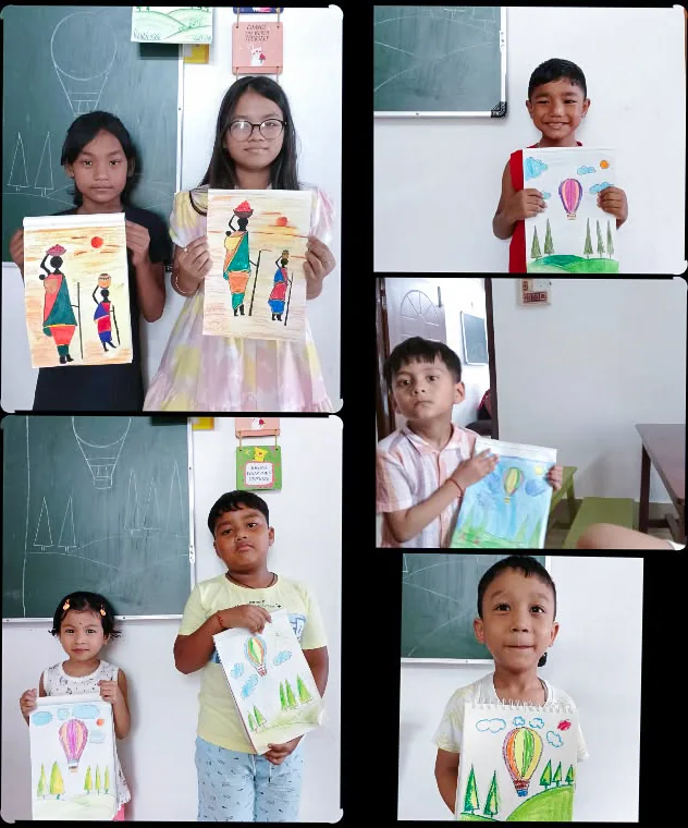 Folk figure drawings