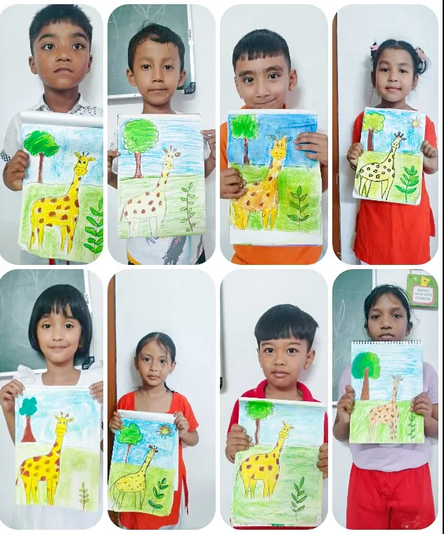 Giraffe drawings